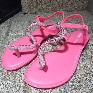 Melissa Sandals Solar Bobo Limited Edition Pink Snake Jelly Sandal